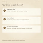 WINFULL your brand on a stock pouch; classic coffee packaging