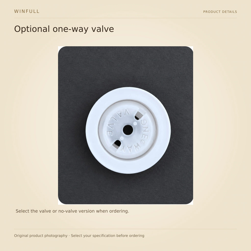 WINFULL optional one-way valve; color panel coffee packaging