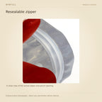WINFULL resealable zipper; diamond coffee packaging