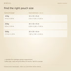 WINFULL find the right pouch size; rope handle coffee packaging