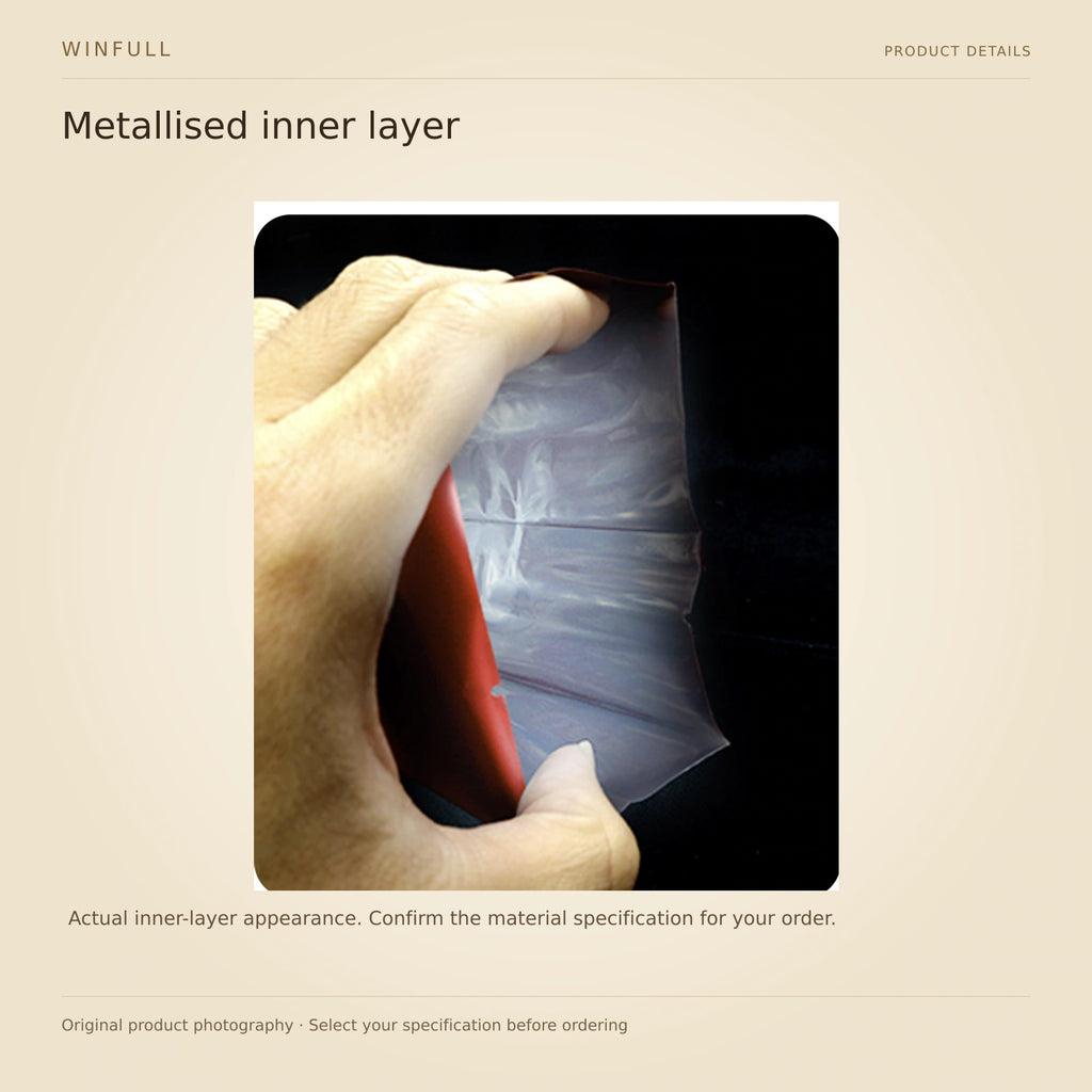 WINFULL metallised inner layer; side gusset coffee packaging